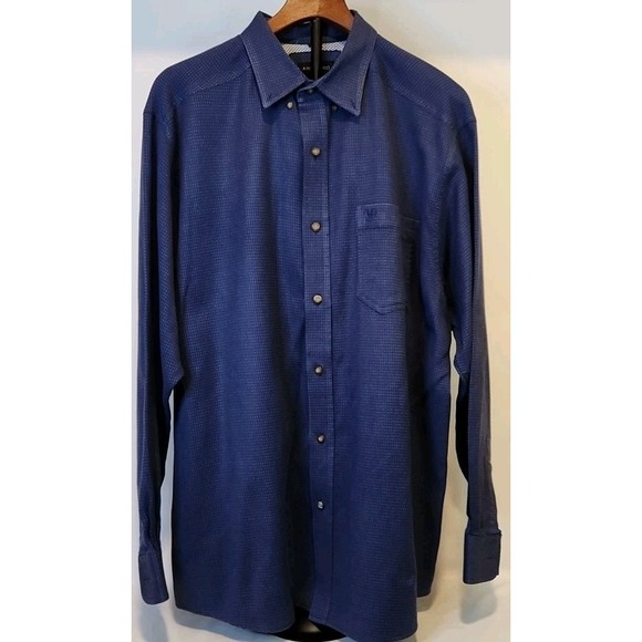 Ariat Mens Pro Series Longsleeved Buttonup Shirt Blue XL - Picture 1 of 8